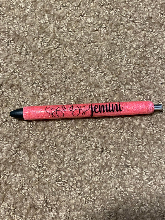 Glitter Pens, Glitter Gel Pens- Coral