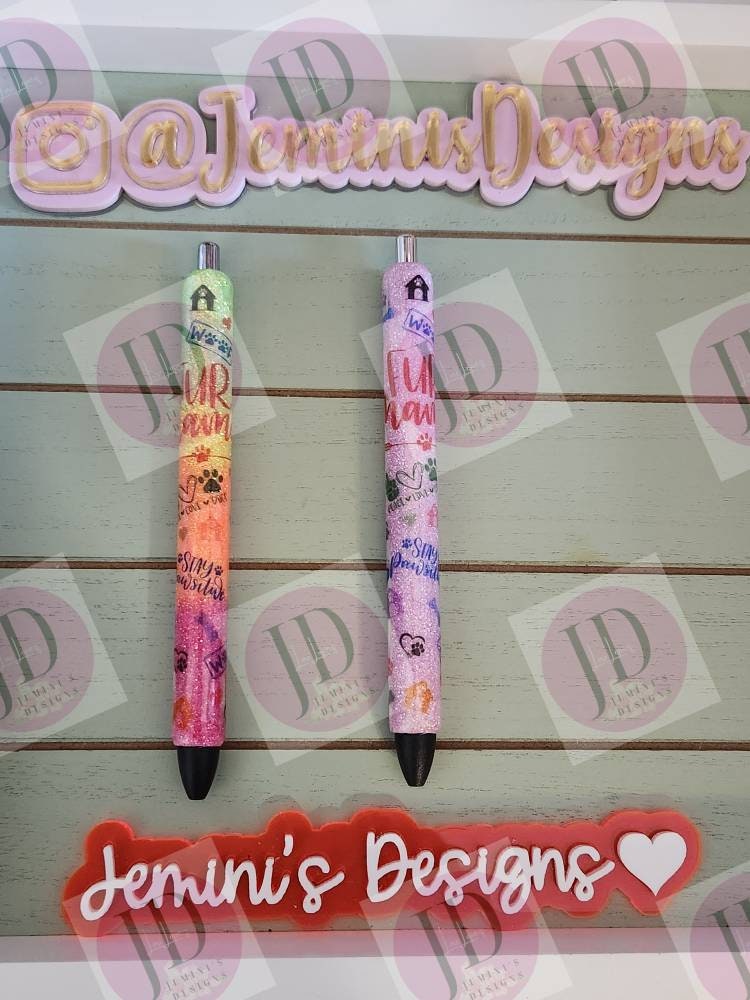 Fur Mama Dog Glitter Pens, Glitter Gel Pens-Different colors to choose from. Only one pen for the list price