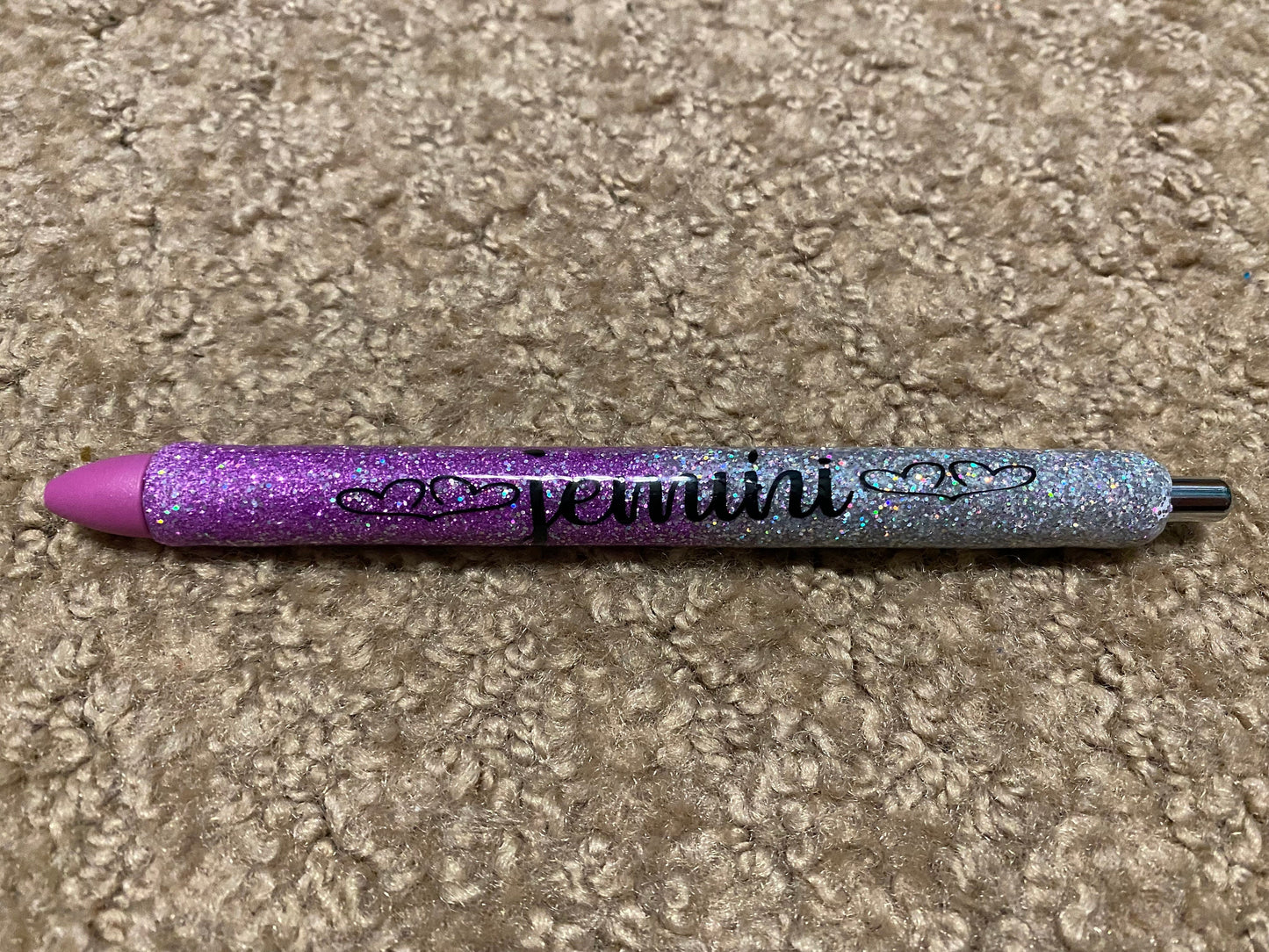 Glitter Pens, Glitter Gel Pens- Silver & Purple