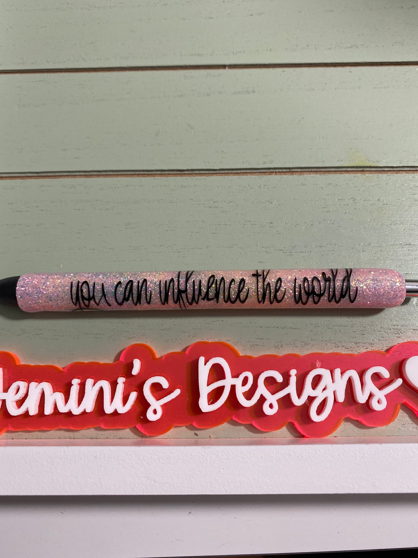 Inspiration gel glitter pens “live in the moment/you can influence the world/born an original don’t die a copy/set of 3