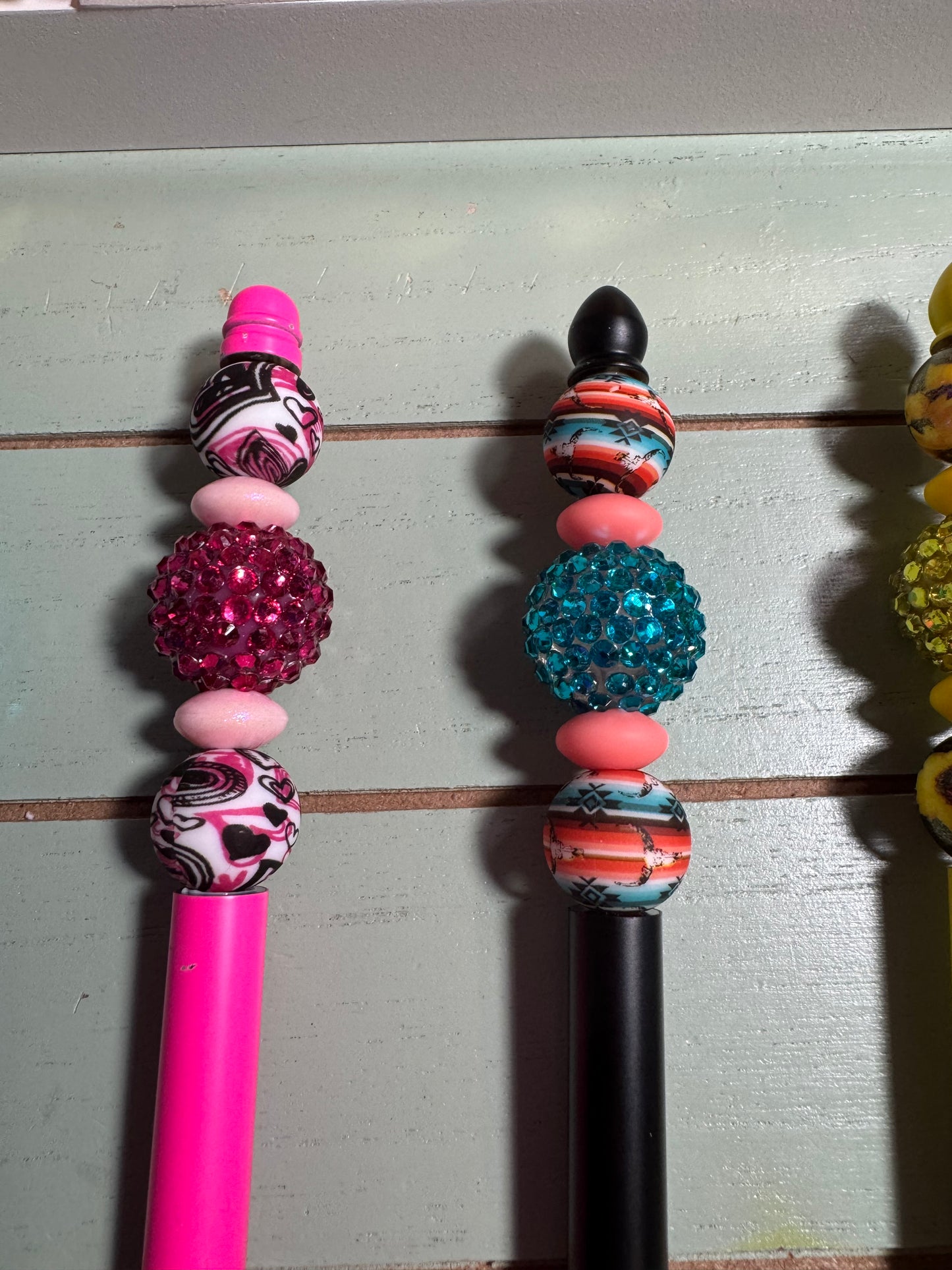 Beaded bling pencil/ long lasting pencil / binged pencil