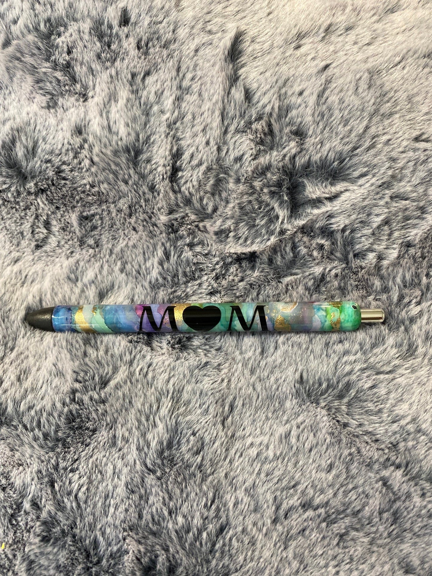 Custom Marble Gel pens/Mom pen/Vibrant colors/green/purple/blue/gold Ready to ship