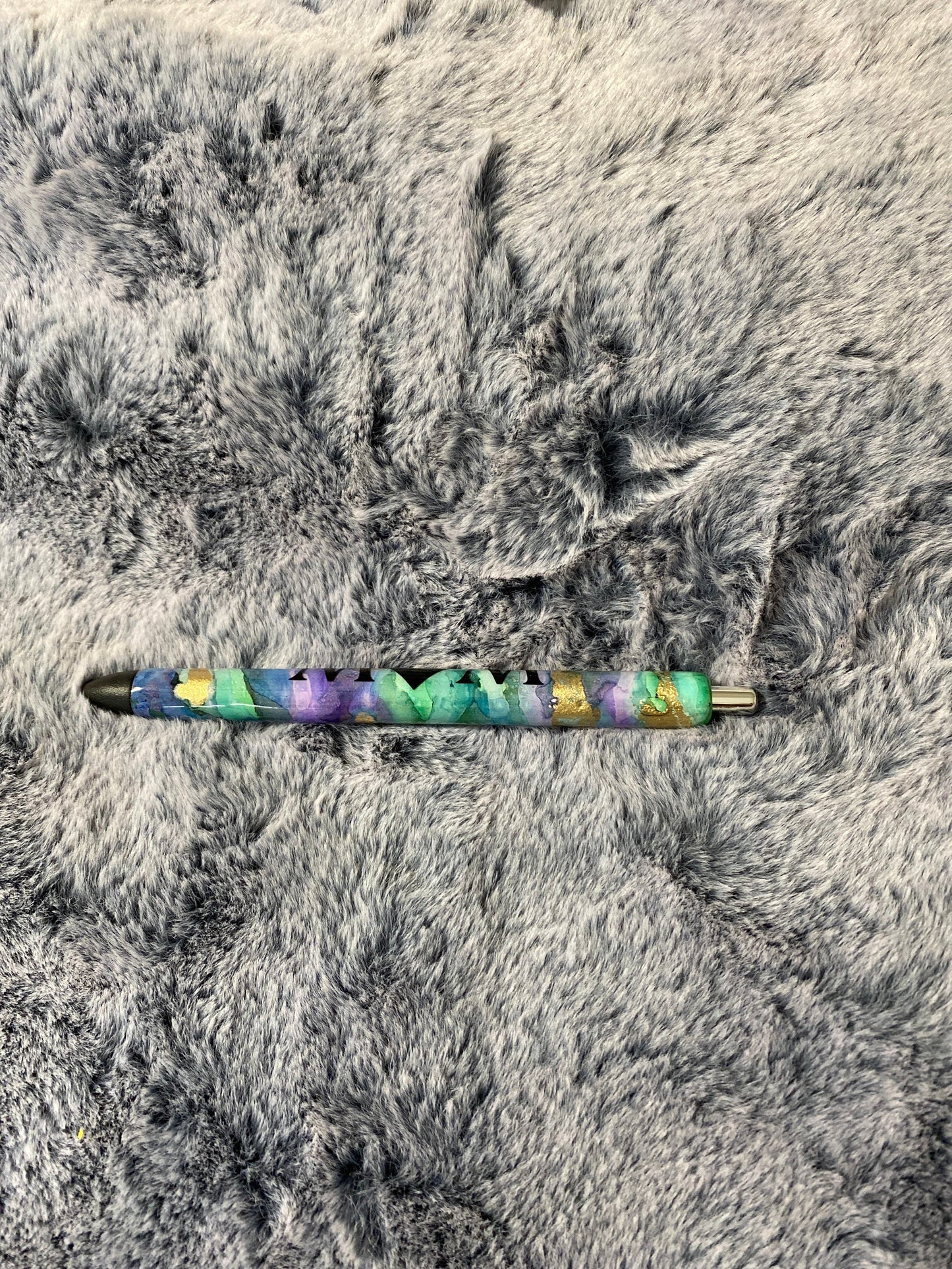 Custom Marble Gel pens/Mom pen/Vibrant colors/green/purple/blue/gold Ready to ship