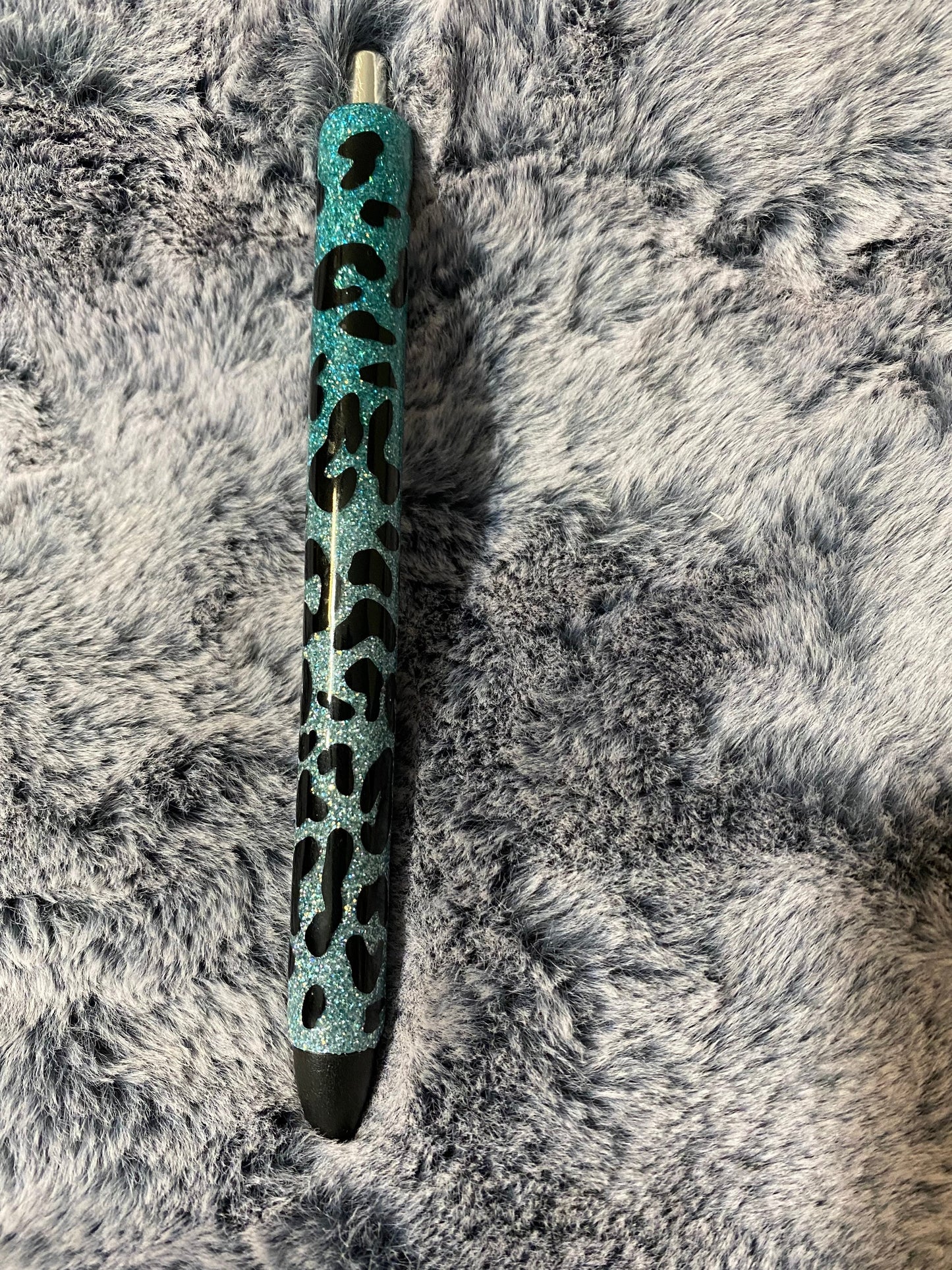 Grandma leopard  Glitter Pens, Glitter Gel Pens- glitter ombre pen/grandma glitter pen/teal/green