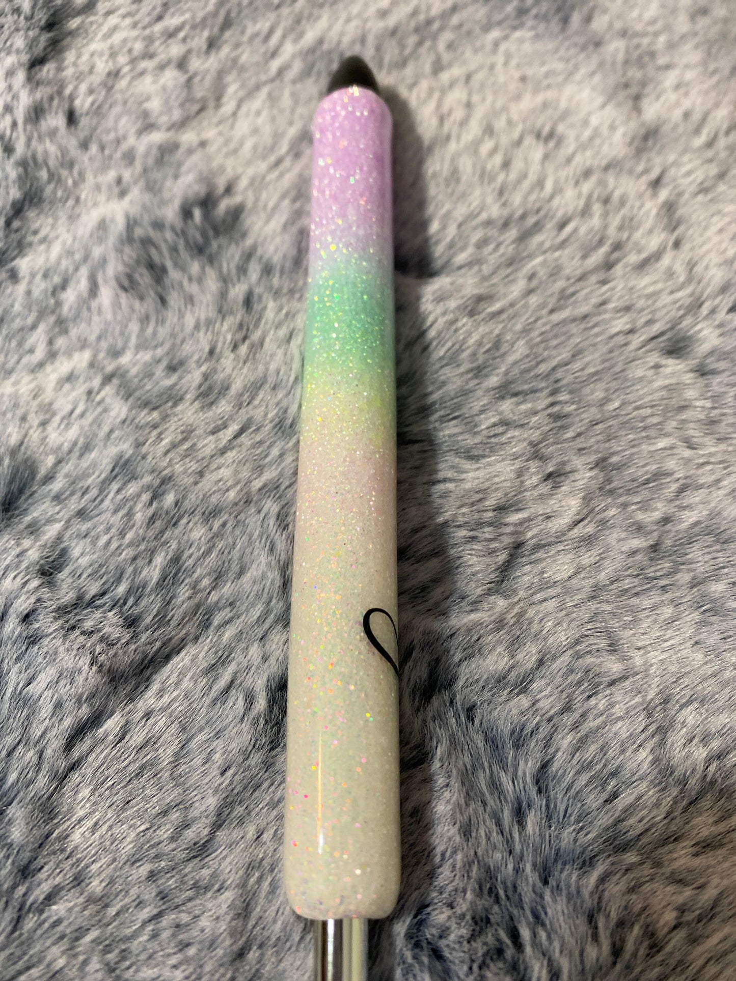 I am Enough pastel rainbow Glitter Pens, Glitter Gel Pens,pastel peach/pink /yellow /green/purple / black letters/ absolutely gorgeous pen