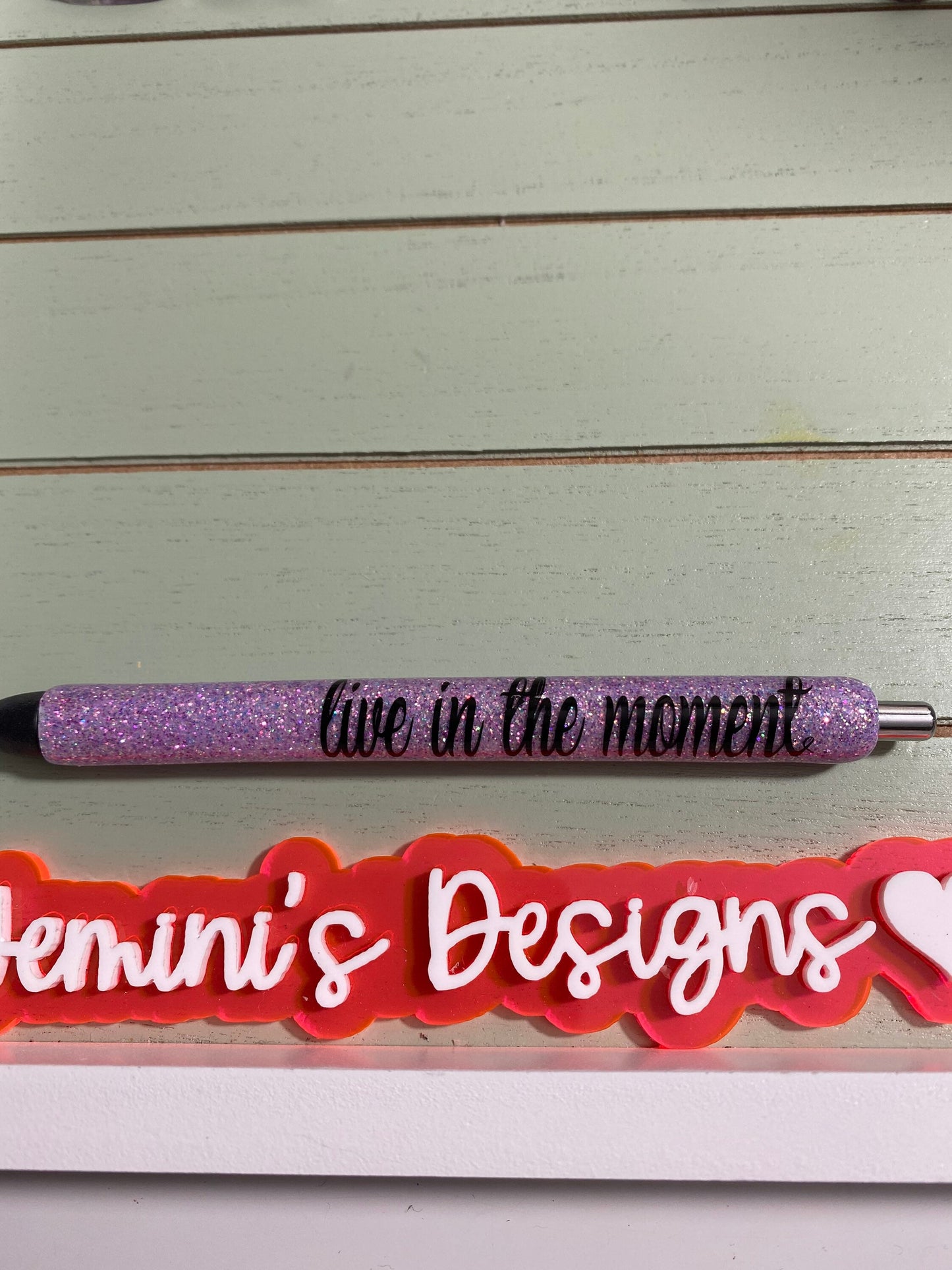 Inspiration gel glitter pens “live in the moment/you can influence the world/born an original don’t die a copy/set of 3