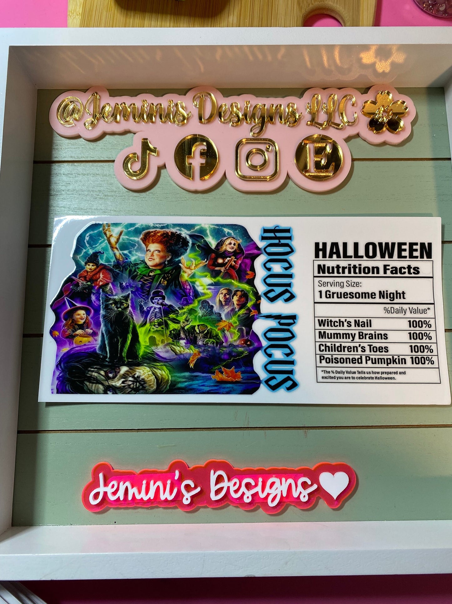 UV DTF 16 or 20 oz Glass can Ready to press|  Sanderson sisters / Hocus pocus | uvdtf wrap | Permanent decal | No heat needed | Waterproof