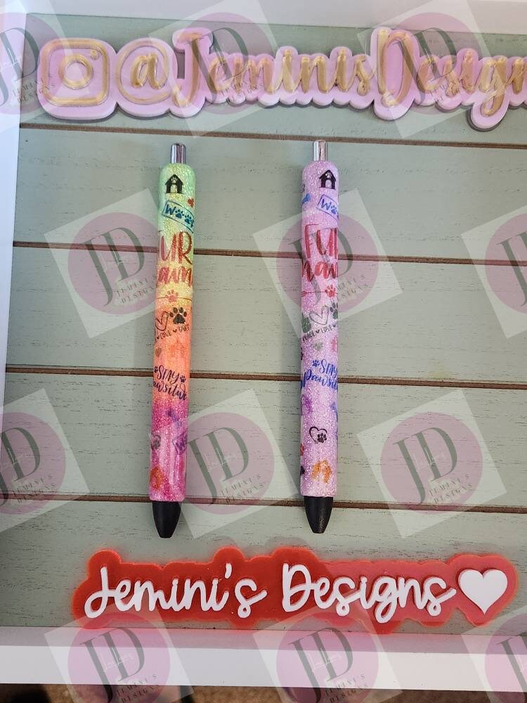 Fur Mama Dog Glitter Pens, Glitter Gel Pens-Different colors to choose from. Only one pen for the list price